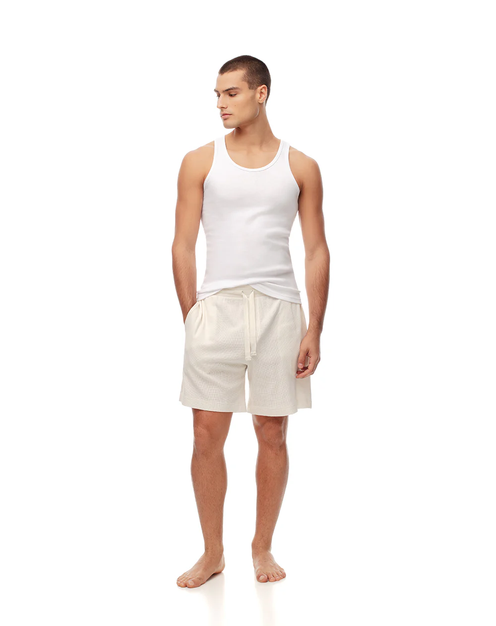 Camisilla slim algodón x2unds blanca hombre - Image 4