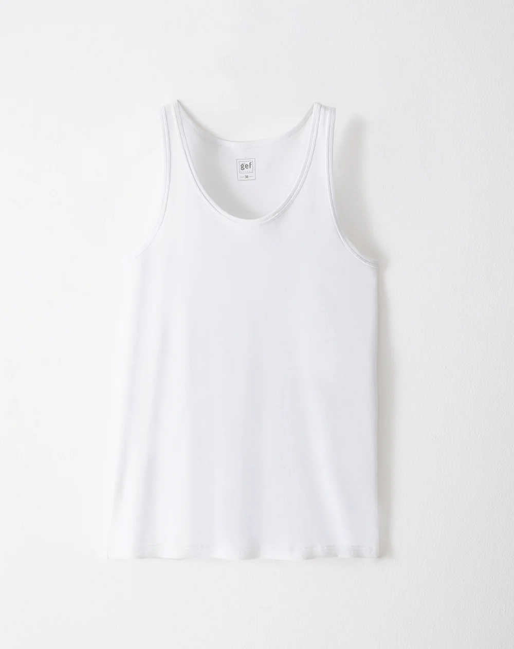 Camisilla slim algodón x2unds blanca hombre - Image 6