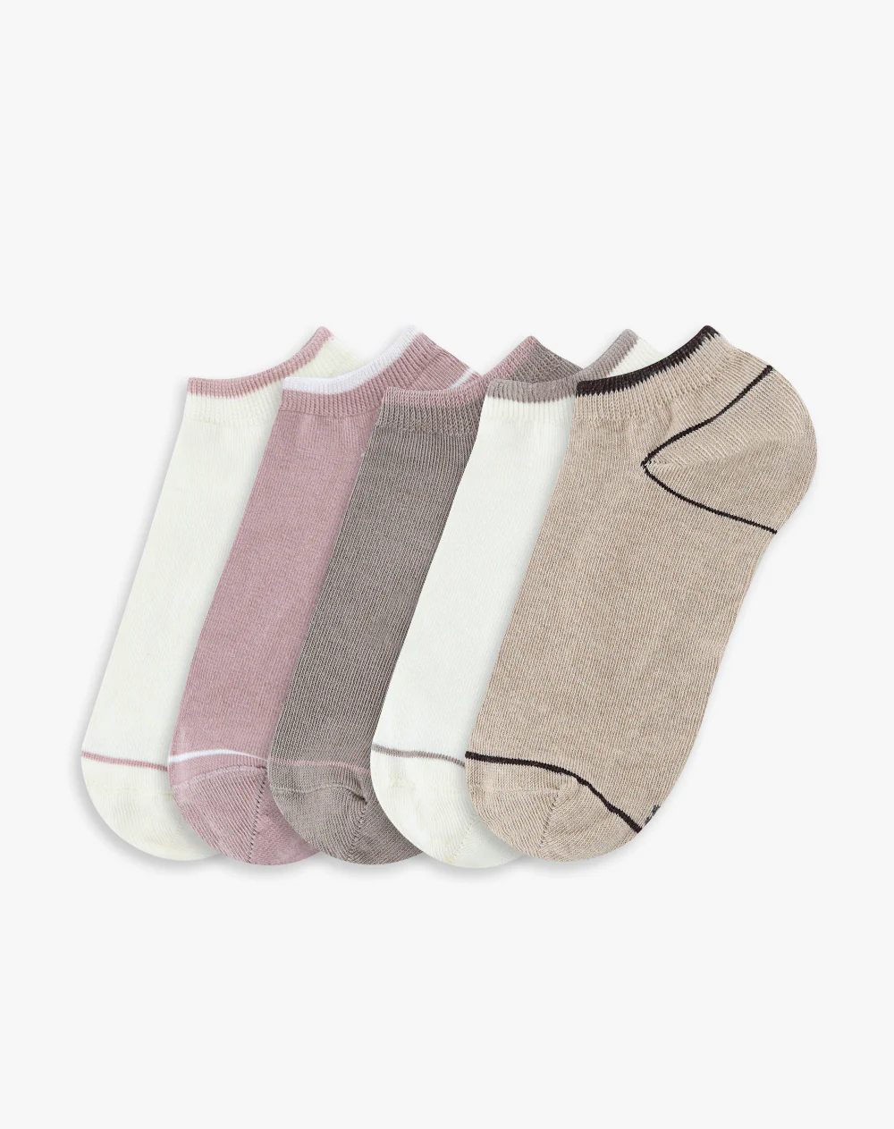 Medias deportivas mujer tobillera corta pack x5 surtido