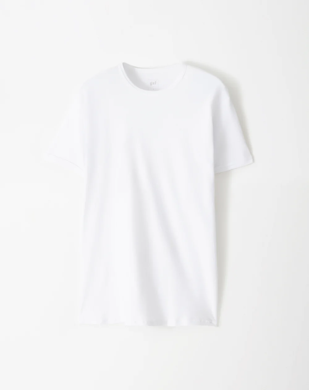 Camiseta slim algodón blanca hombre - Image 6
