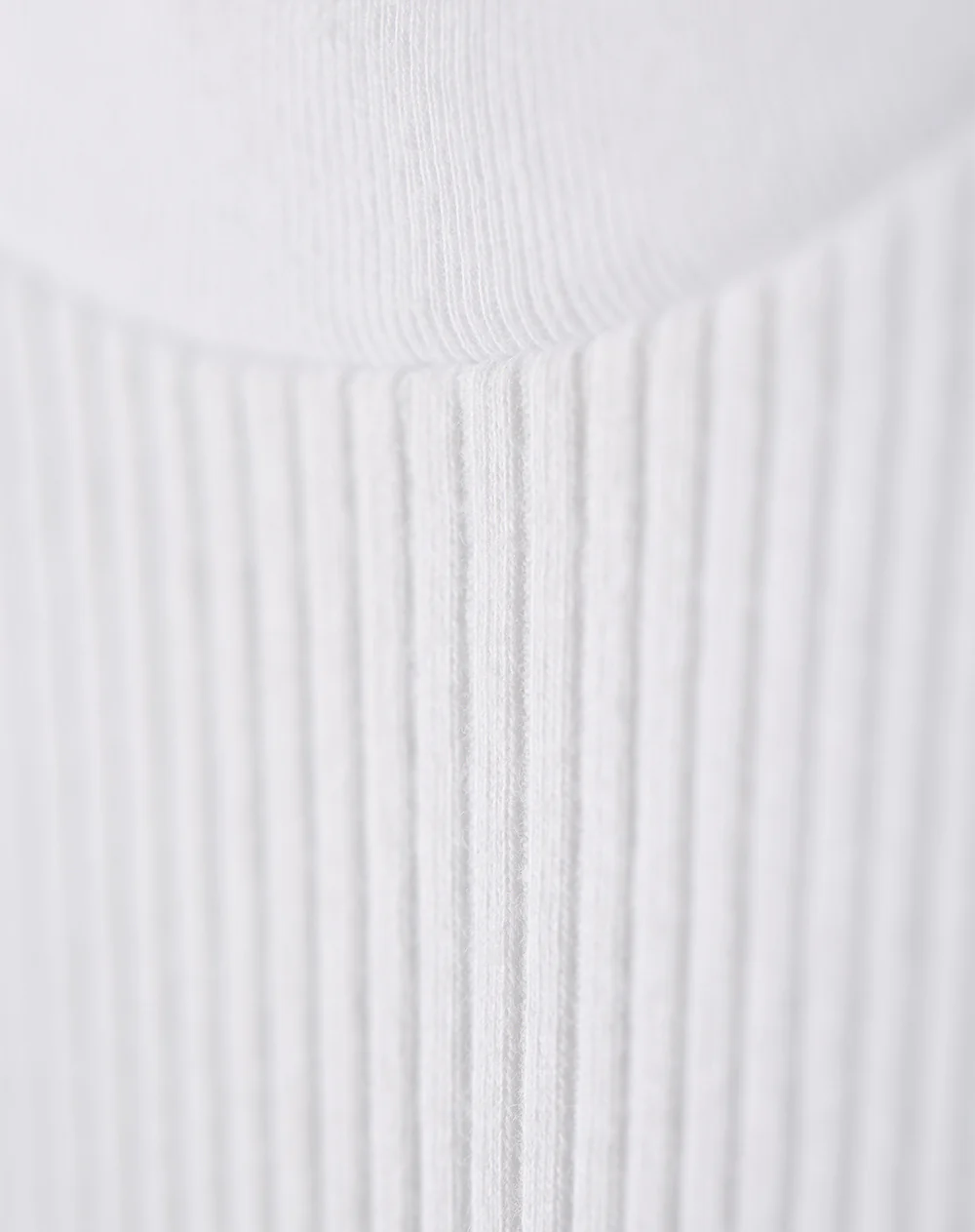 Camiseta slim rib algodón blanca hombre - Image 7