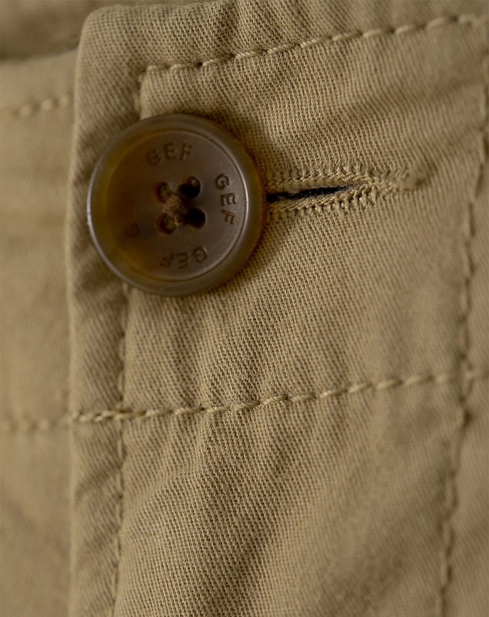 Pantalón cargo slim algodón café hombre - Image 7