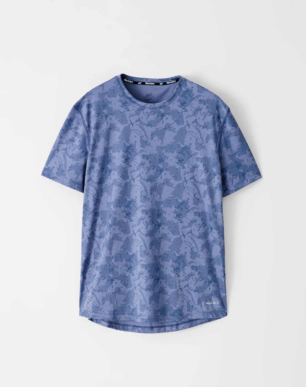 Camiseta deportiva control humedad azul hombre - Image 6