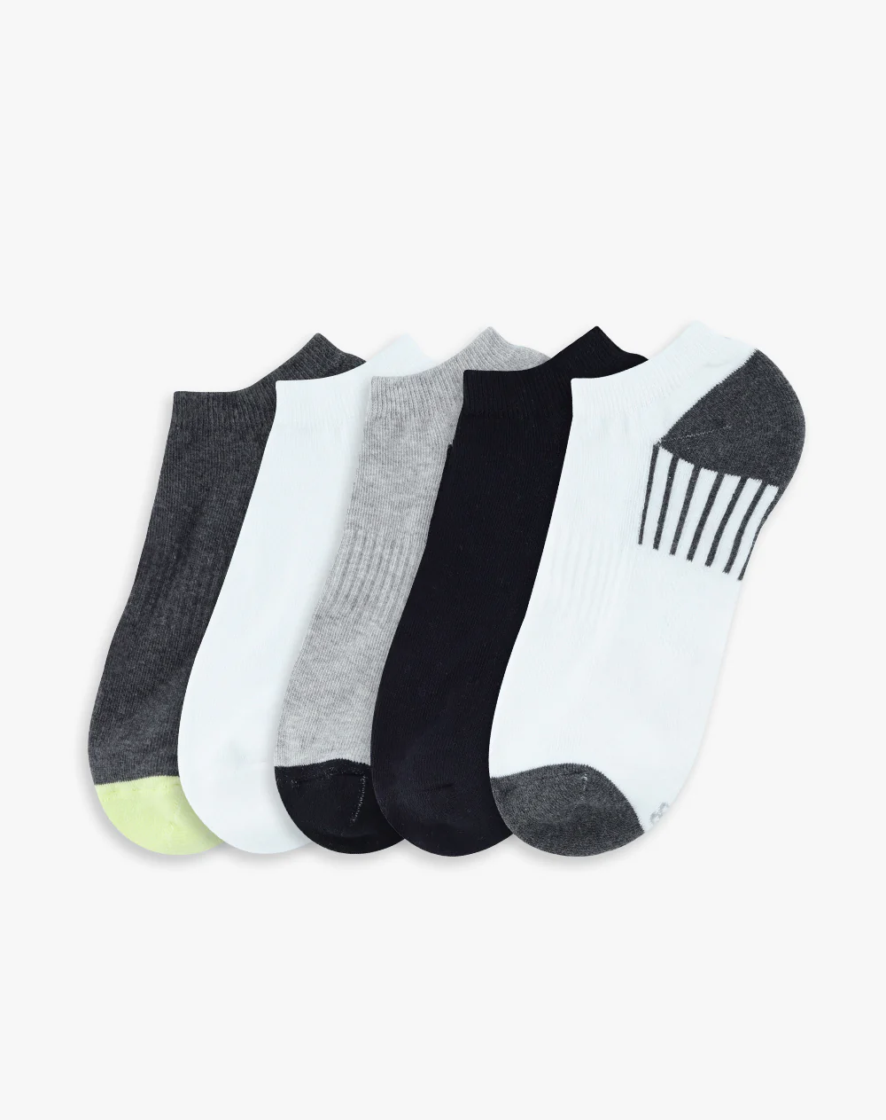 Media hombre tobillera corta pack x5 surtido