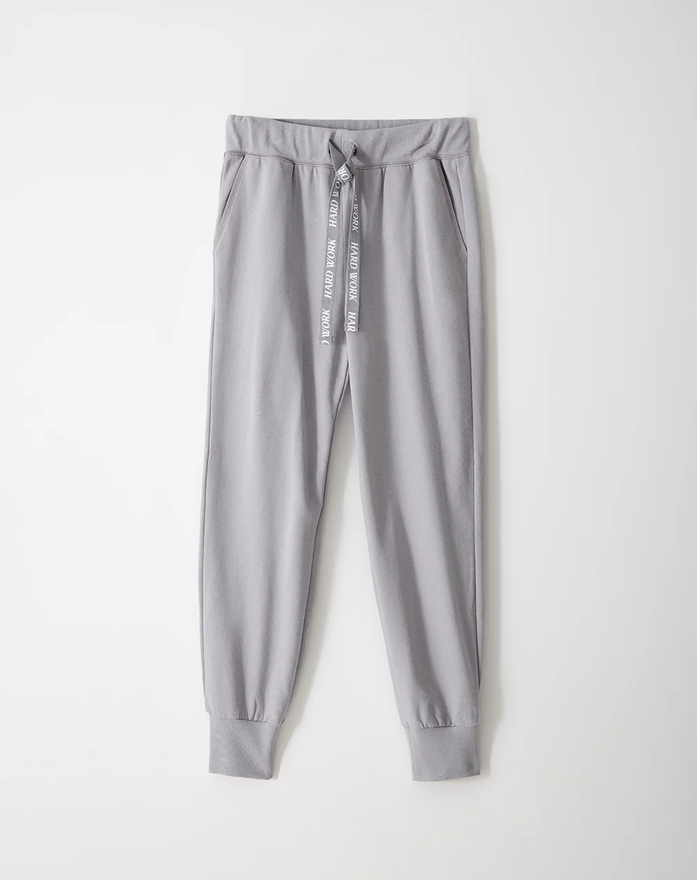 Jogger tiro medio algodón gris mujer - Image 6