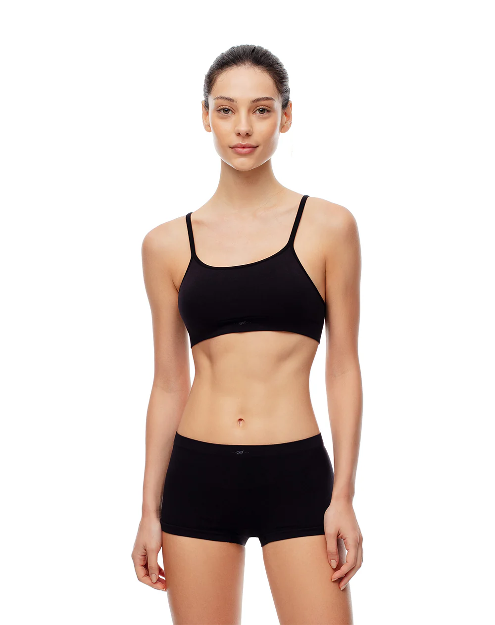 Top soporte medio seamless negro - Image 4