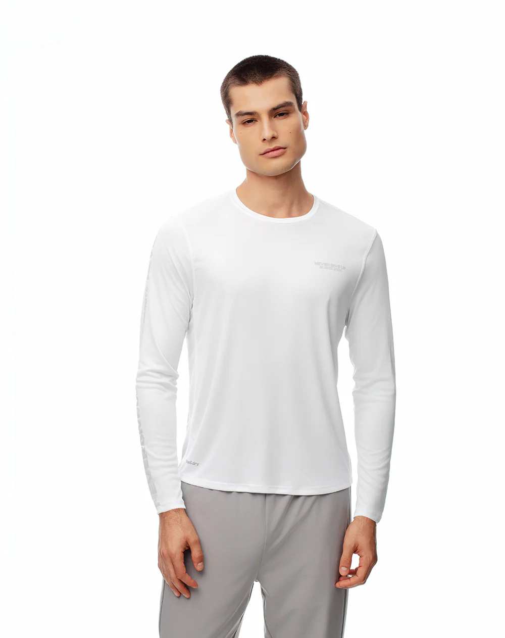 Camibuzo deportivo secado rápido blanco hombre - Image 5