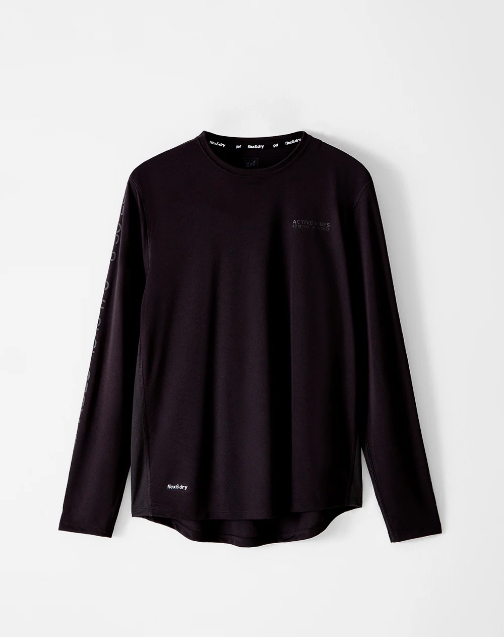Camibuzo deportivo secado rápido negro hombre - Image 6