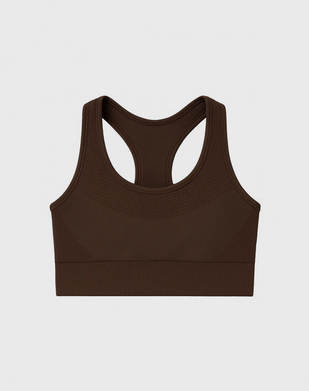 Top deportivo soporte alto seamless chocolate - Image 6