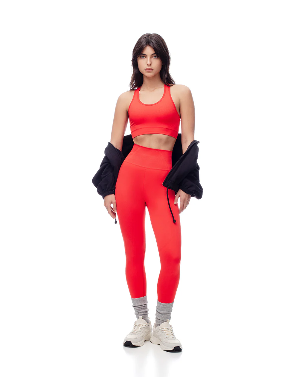 Top deportivo soporte alto seamless rojo - Image 4