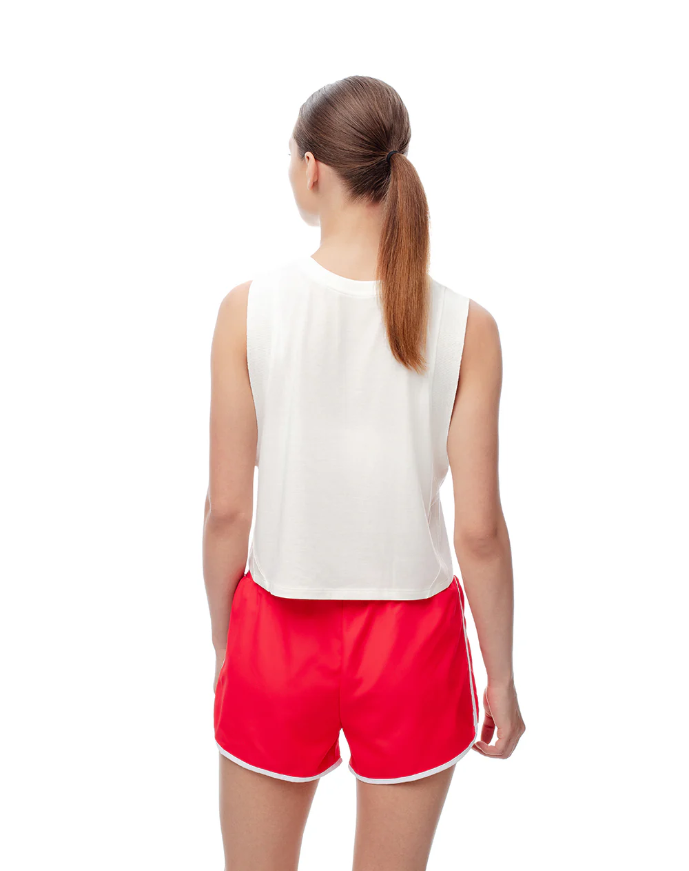 Short deportivo ciclista interno rojo mujer - Image 4