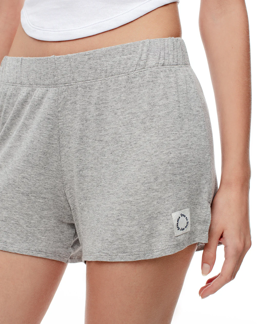 Short tiro medio gris mujer - Image 4