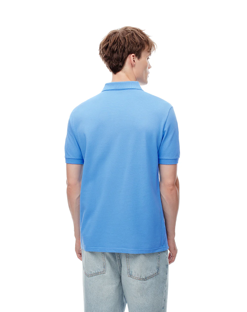 Polo slim algodón azul hombre - Image 2