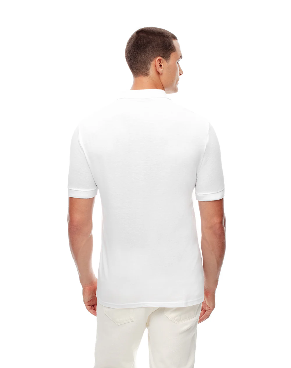 Polo slim algodón blanca hombre - Image 2