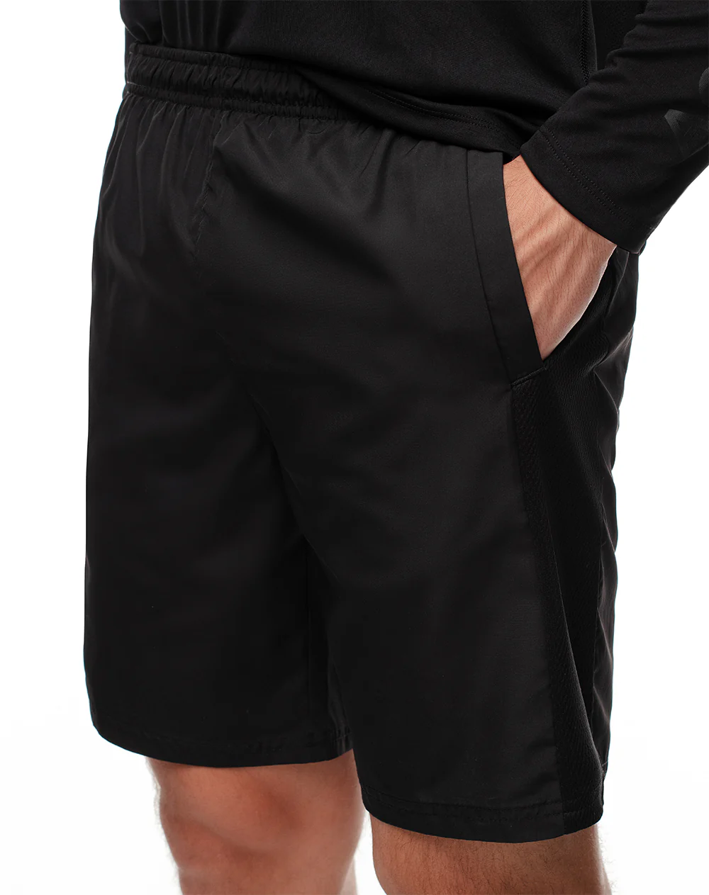 Pantaloneta deportiva secado rápido negra hombre - Image 4