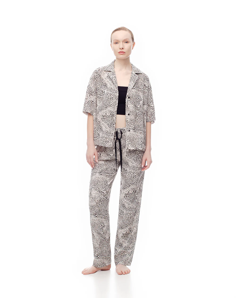 Pantalón de pijama estampado mujer