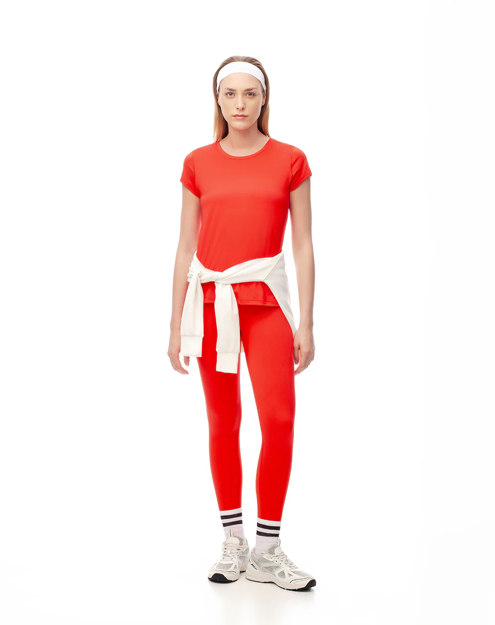 Camiseta deportiva secado rápido roja mujer - Image 6