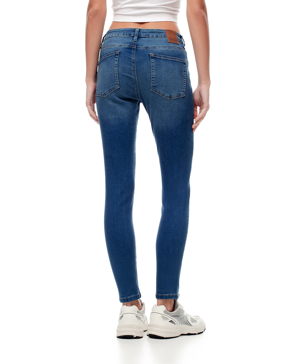 Jean súper skinny tiro medio índigo medio mujer - Image 6