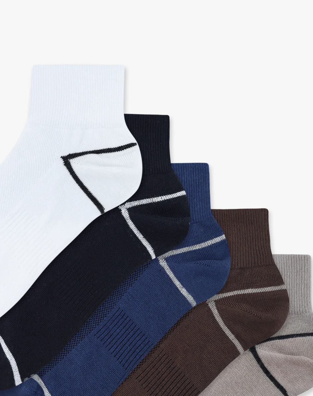 Medias hombre tobillera transpirable pack x5 surtido - Image 2
