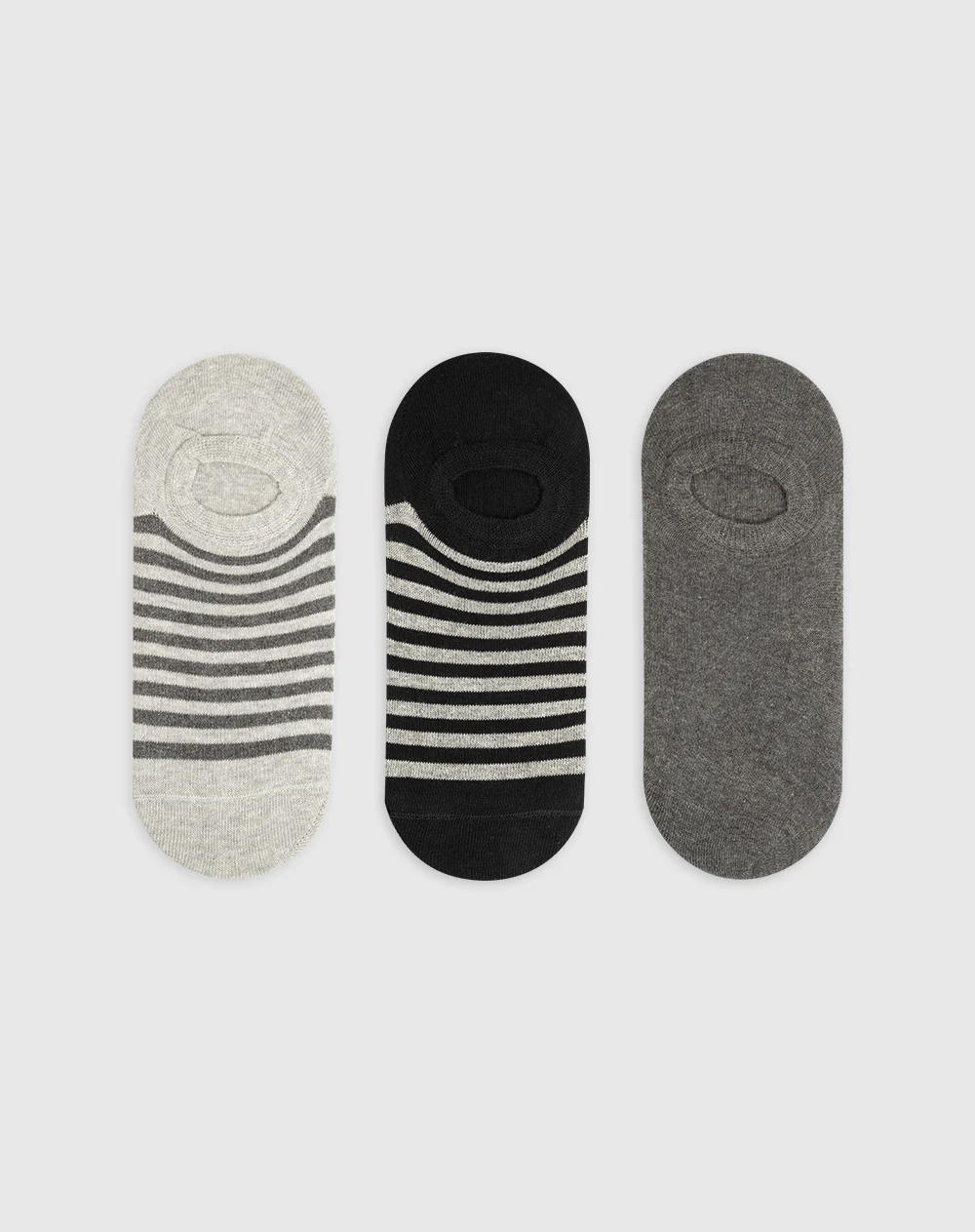 Medias hombre tobillera corta pack x3 surtido