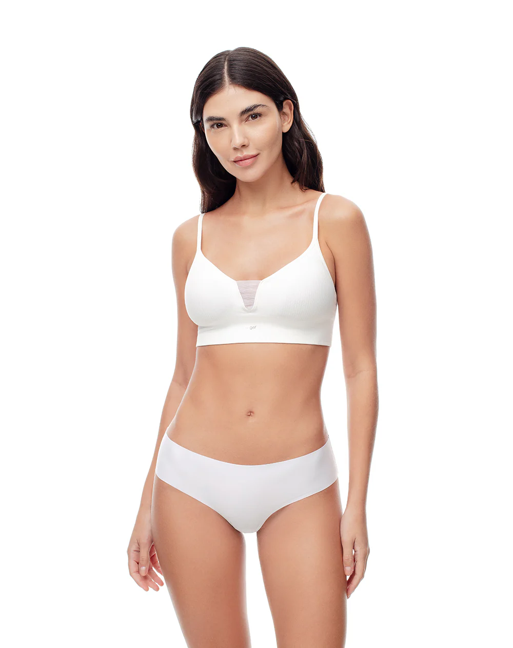 Top soporte medio seamless copas removibles blanco - Image 4
