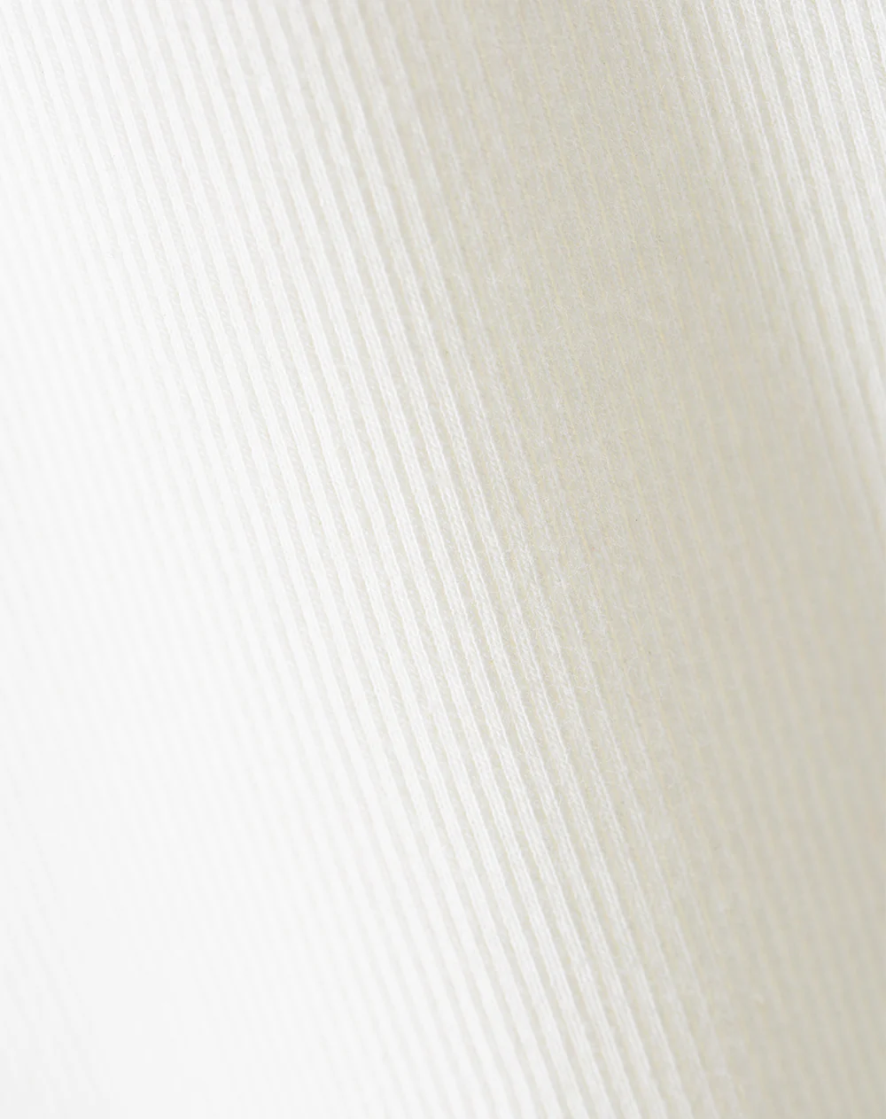 Camiseta manga sisa slim rib algodón blanca mujer - Image 6