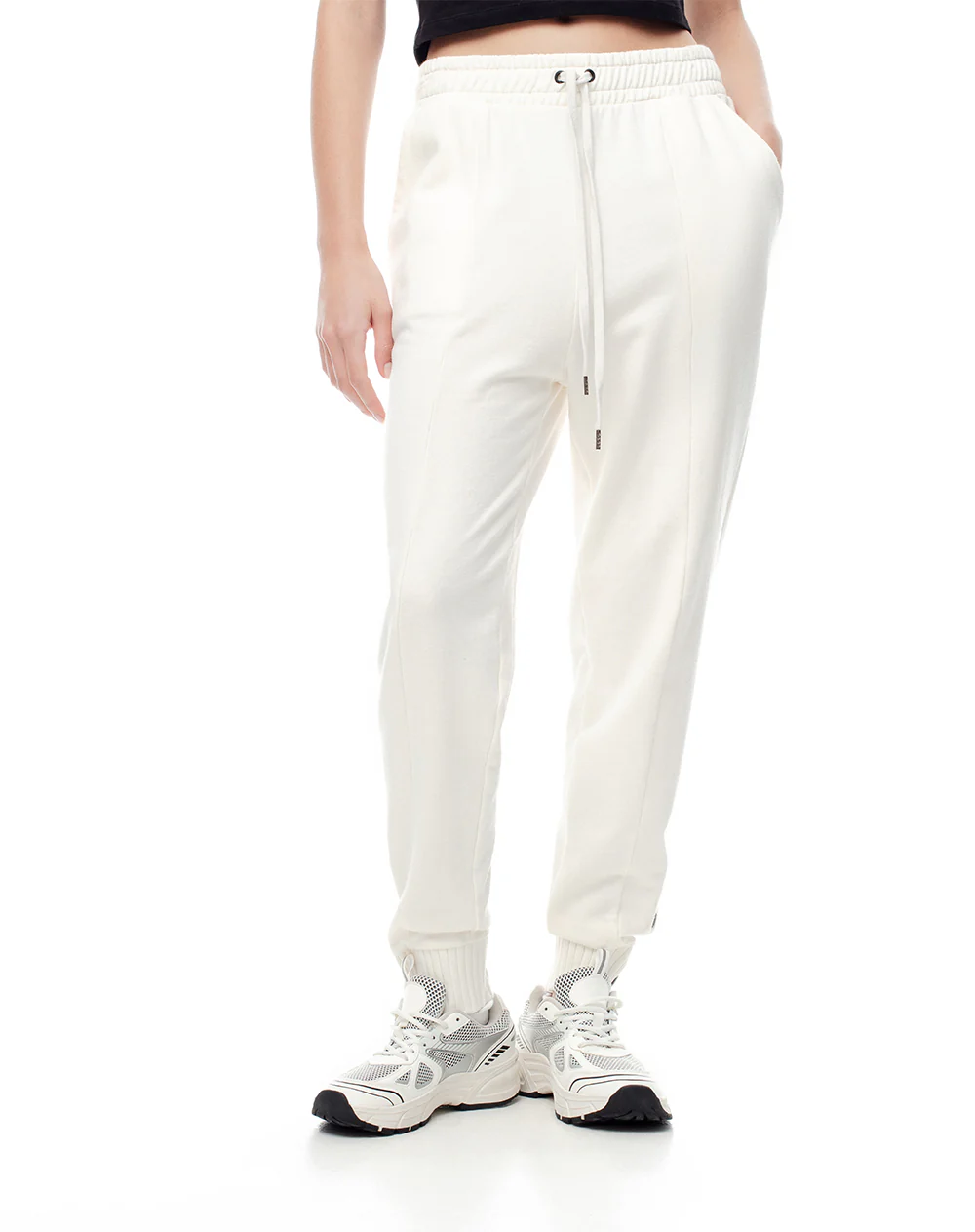 Jogger tiro medio algodón habano mujer - Image 3