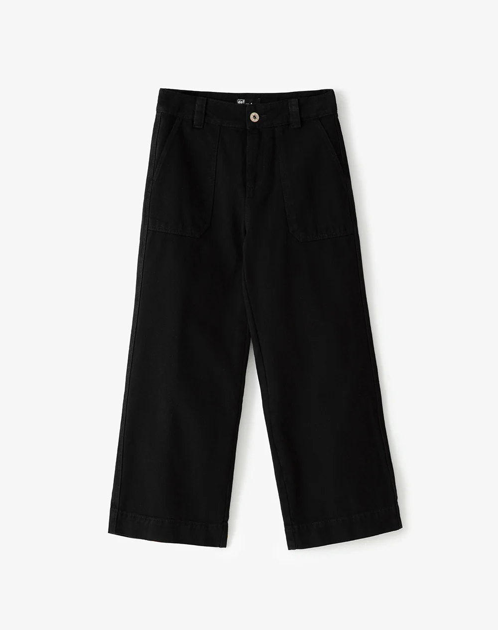 Jean culotte tiro medio negro mujer - Image 7