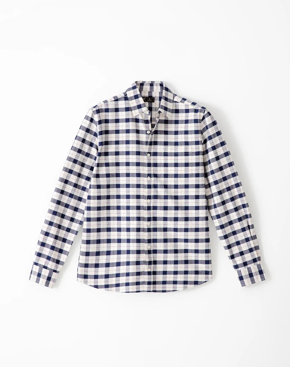 Camisa manga larga slim algodón azul hombre - Image 5