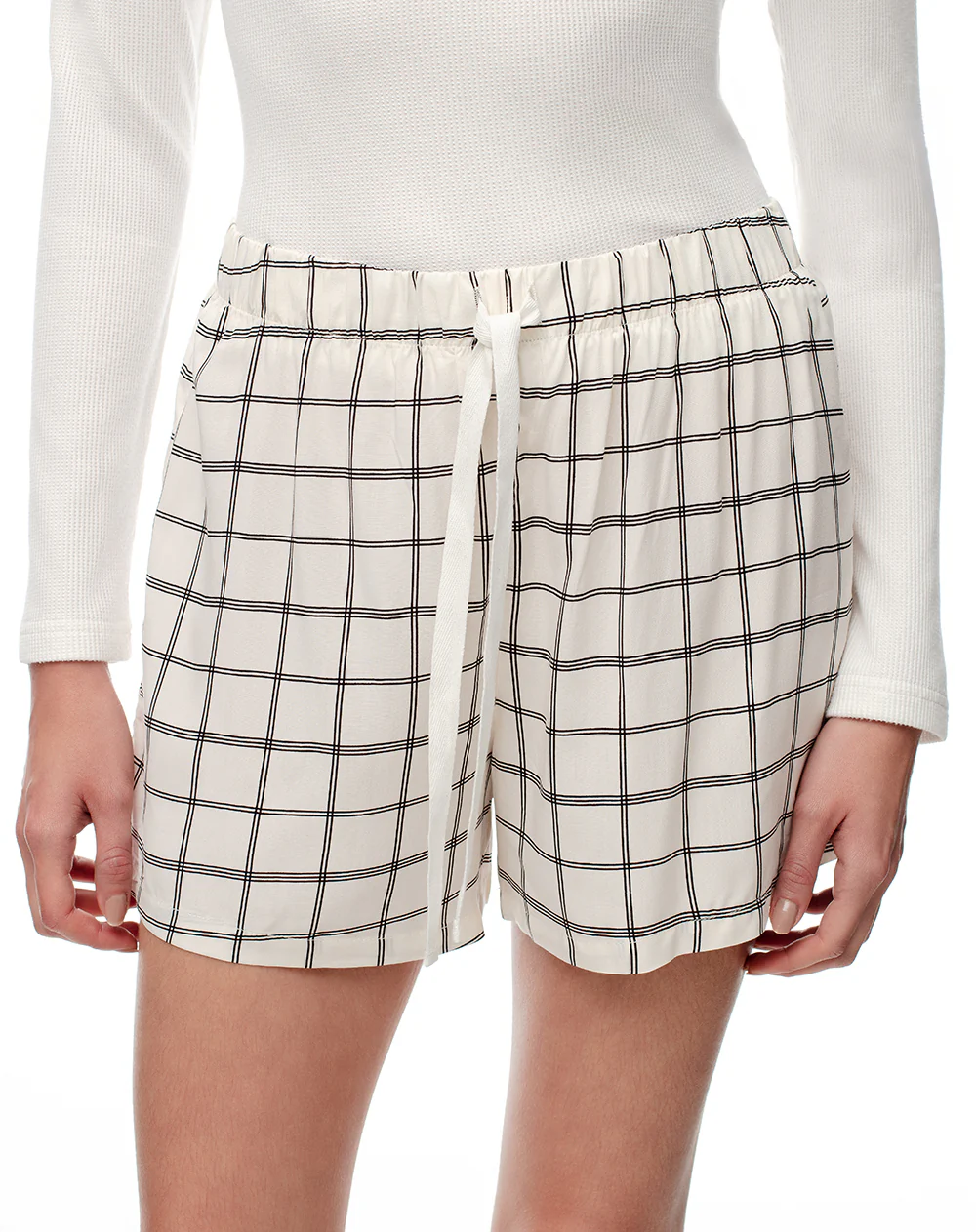Short de pijama cuadros mujer - Image 3