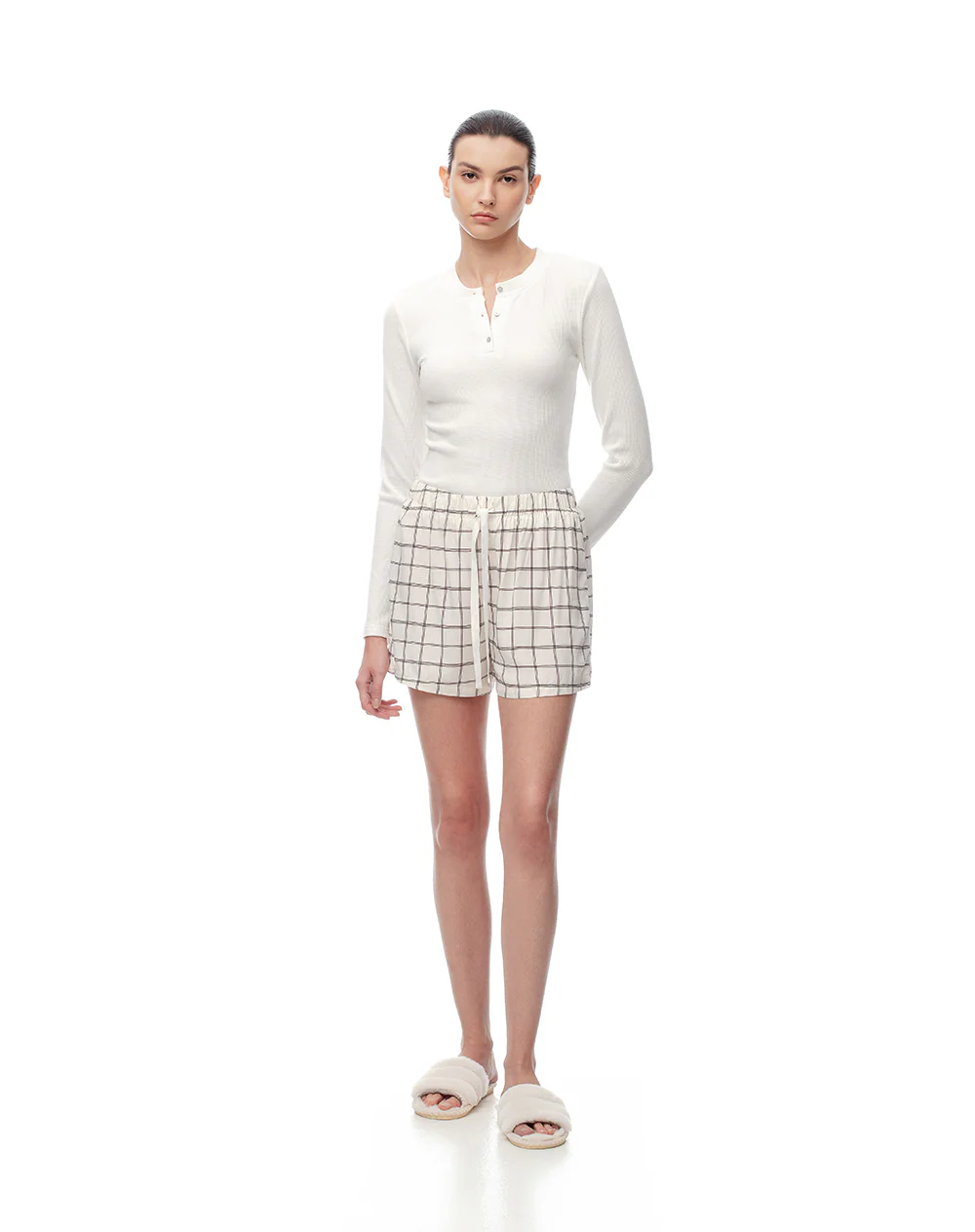 Short de pijama cuadros mujer - Image 4
