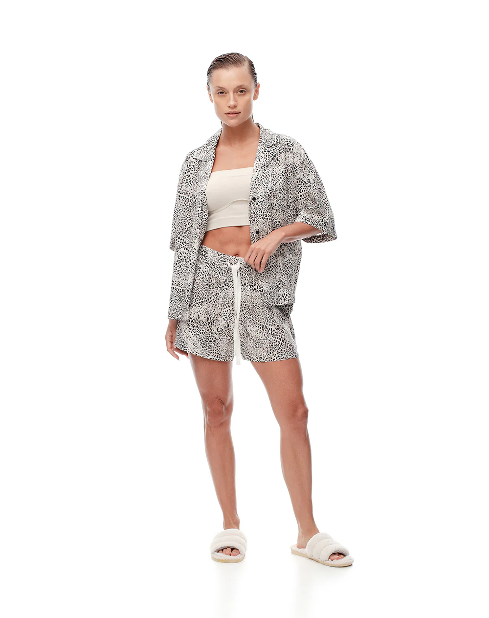 Short de pijama estampado mujer - Image 3
