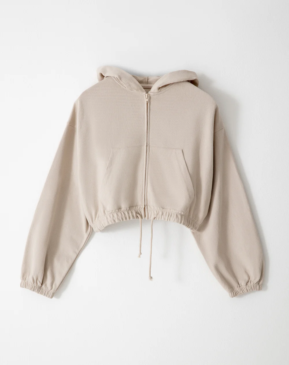 Chaqueta regular algodón arena mujer - Image 6