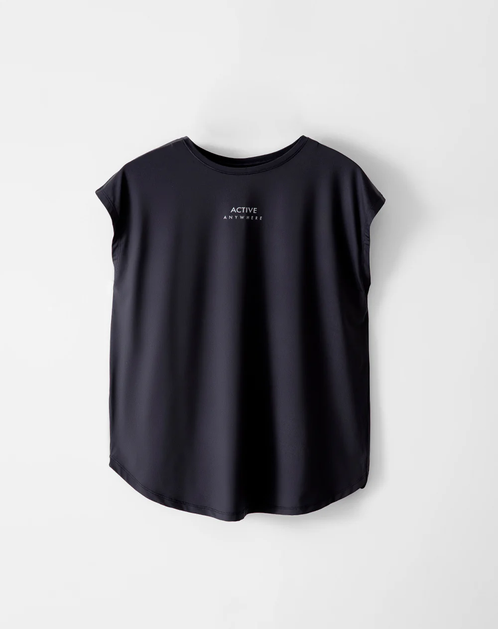 Camiseta deportiva secado rápido negra mujer - Image 5
