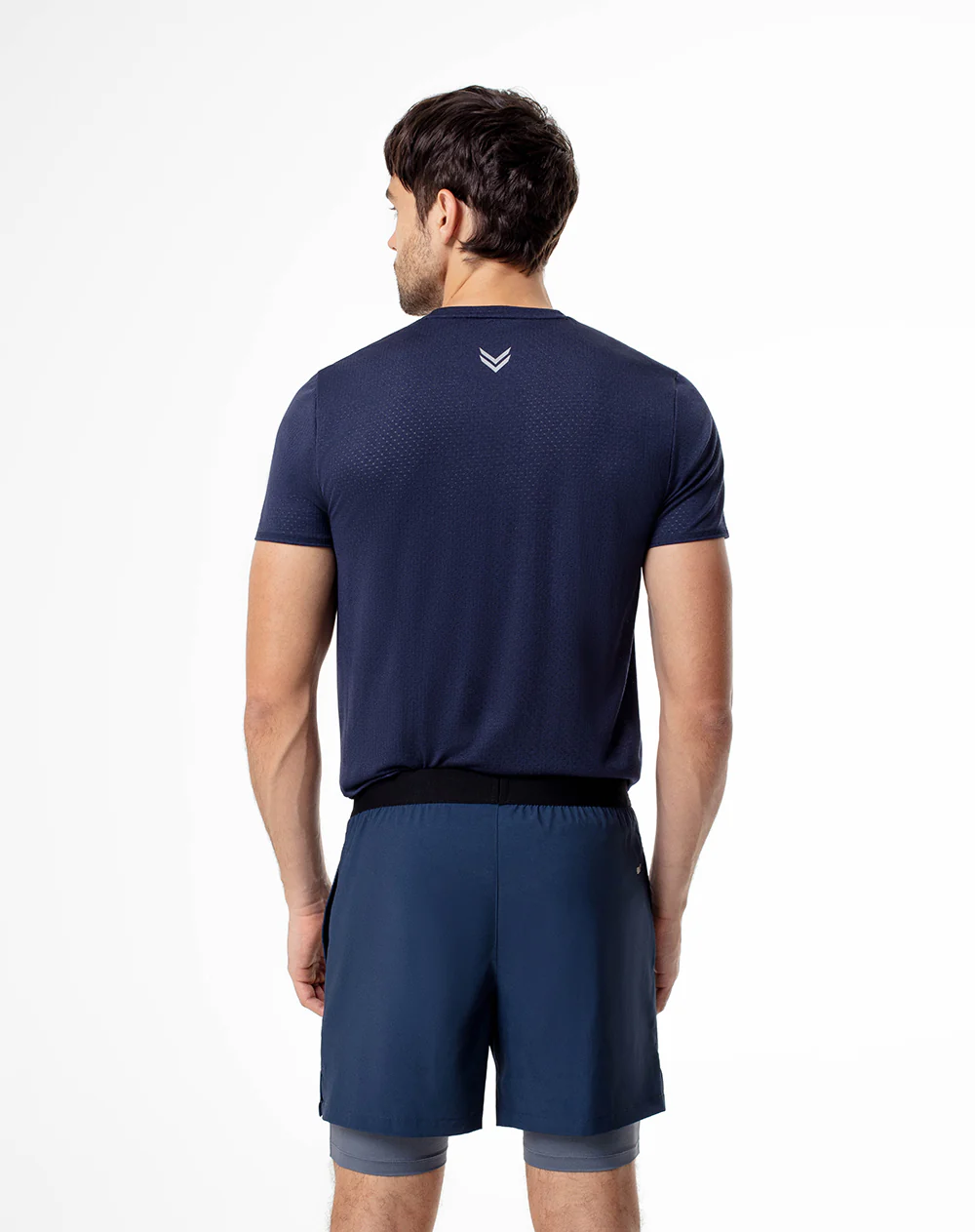 Pantaloneta deportiva ciclista interno azul hombre - Image 3
