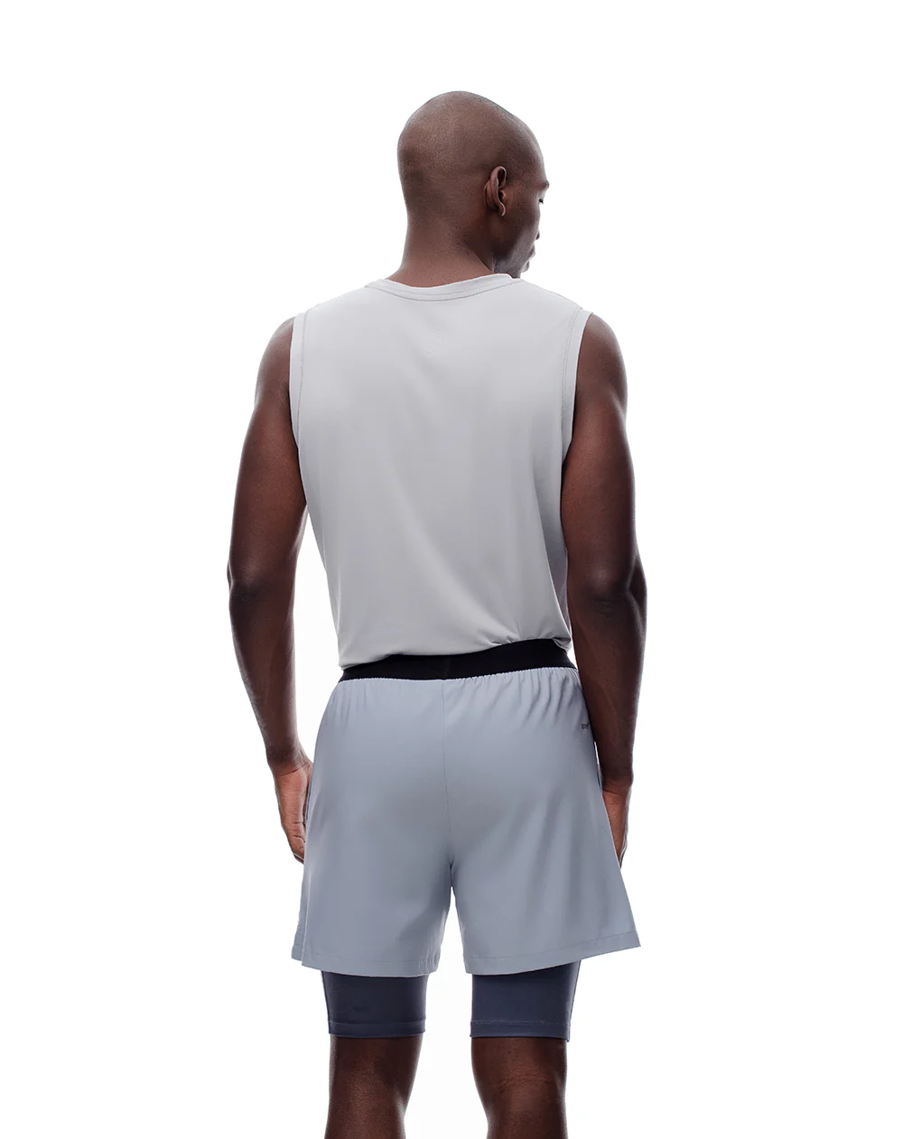 Pantaloneta deportiva ciclista interno gris hombre - Image 3