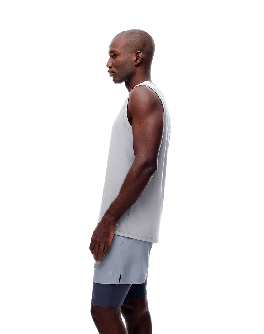 Pantaloneta deportiva ciclista interno gris hombre - Image 4