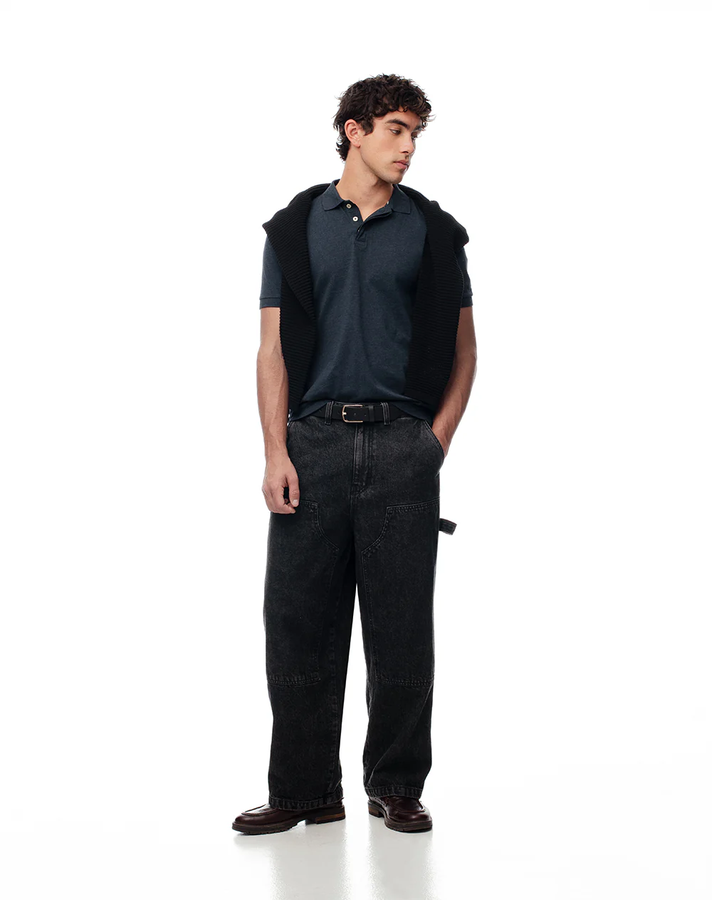Polo slim algodón azul hombre - Image 4