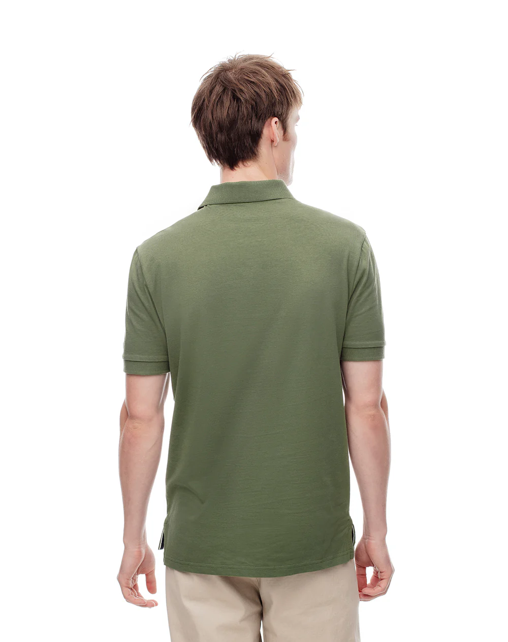 Polo slim algodón verde hombre - Image 2