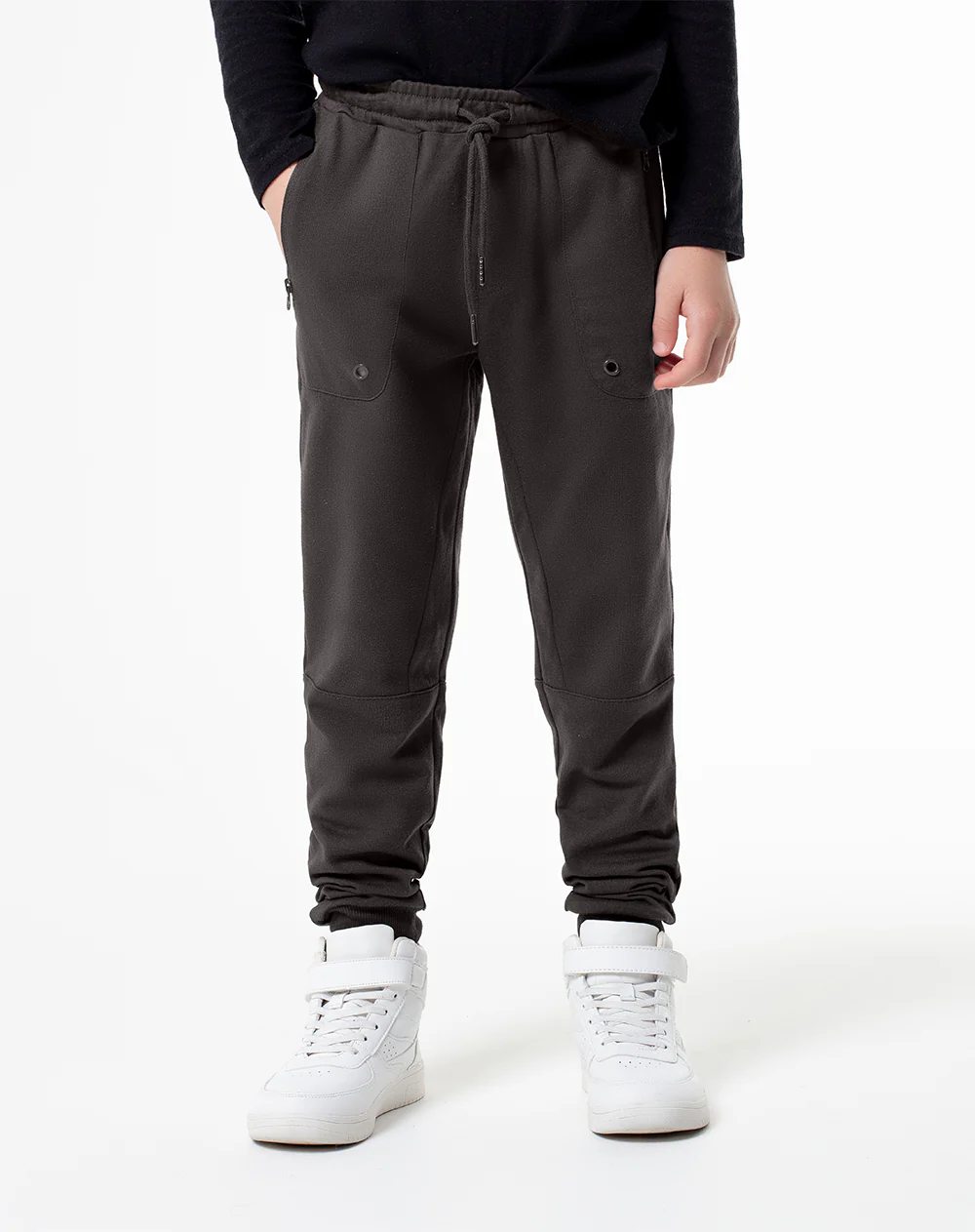 Jogger regular negro niño - Image 3