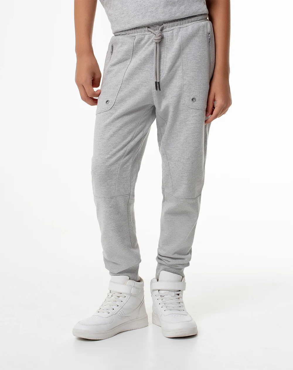 Jogger regular gris niño - Image 4