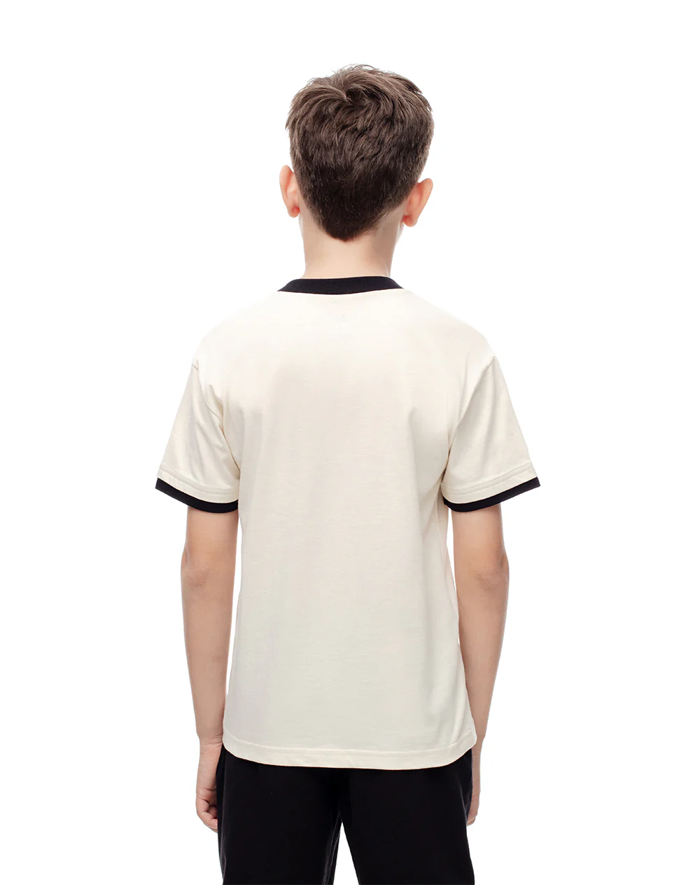 Camiseta regular algodón crema estampada niño - Image 2