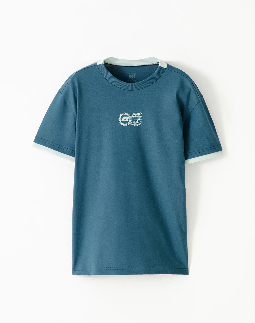 Camiseta regular algodón verde estampada niño - Image 5