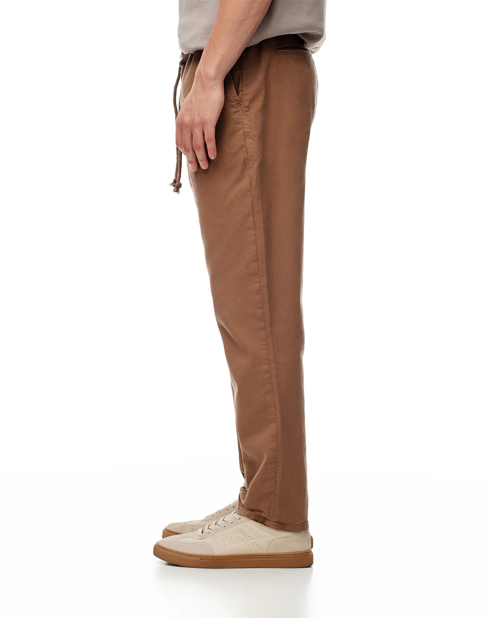 Pantalón regular drill algodón café hombre - Image 5
