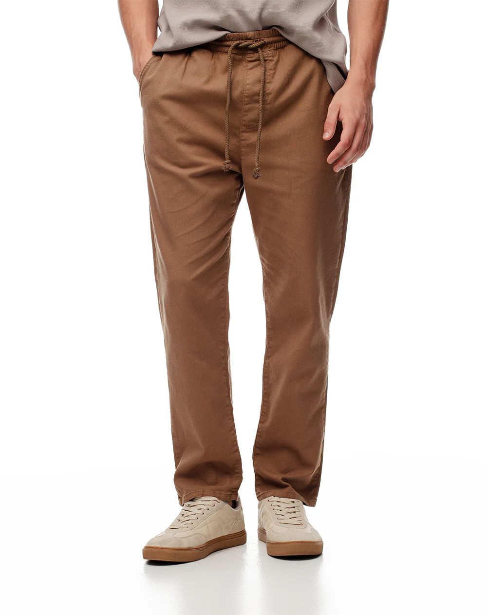 Pantalón regular drill algodón café hombre - Image 6