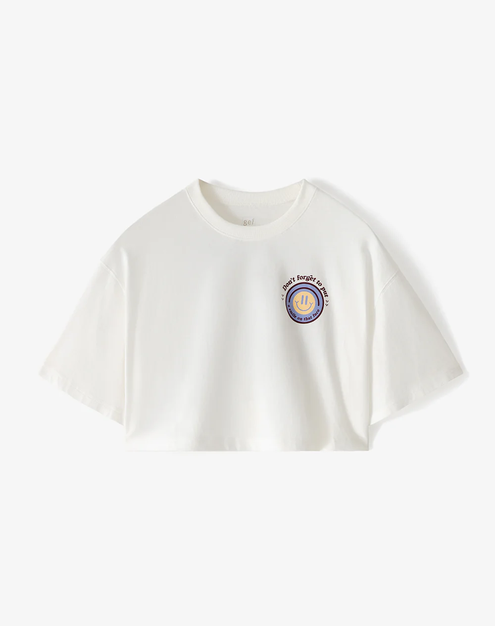 Camiseta crop regular algodón estampada mujer - Image 5