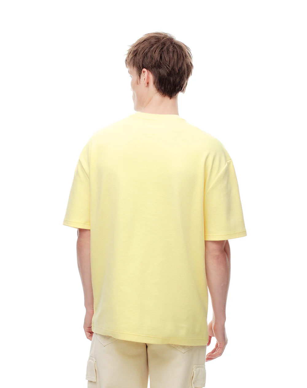 Camiseta regular amarilla hombre - Image 3