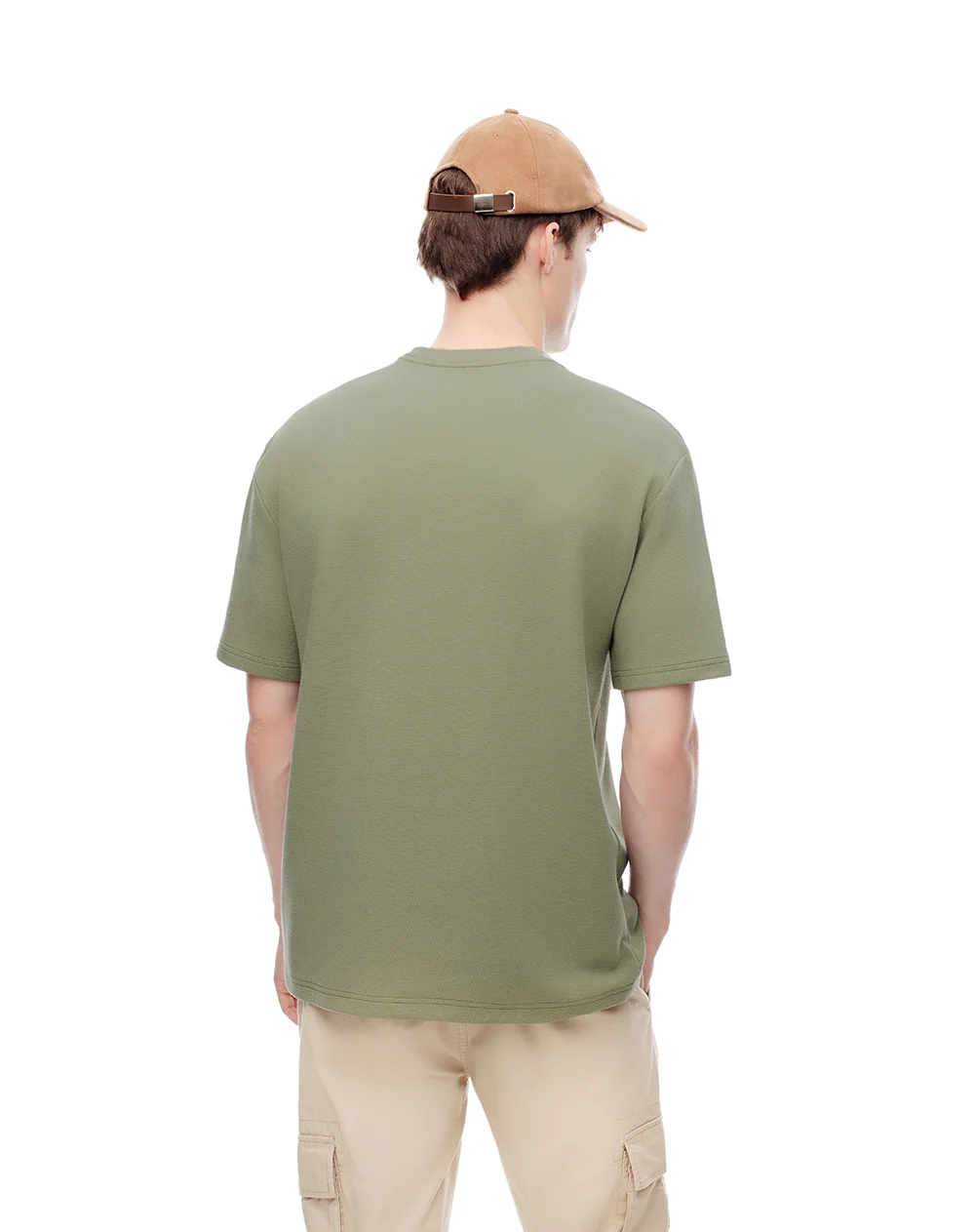 Camiseta regular verde hombre - Image 2
