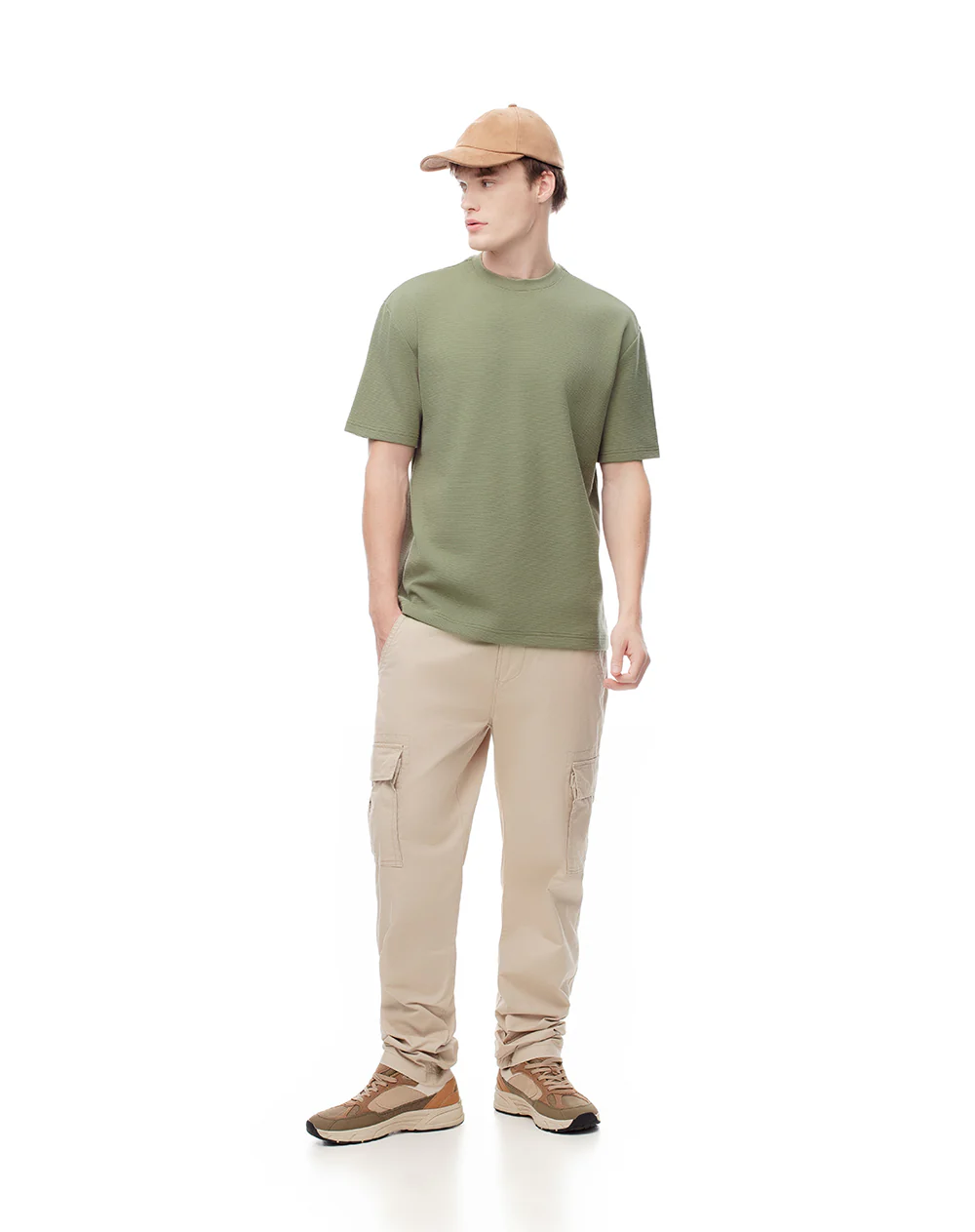 Camiseta regular verde hombre - Image 3