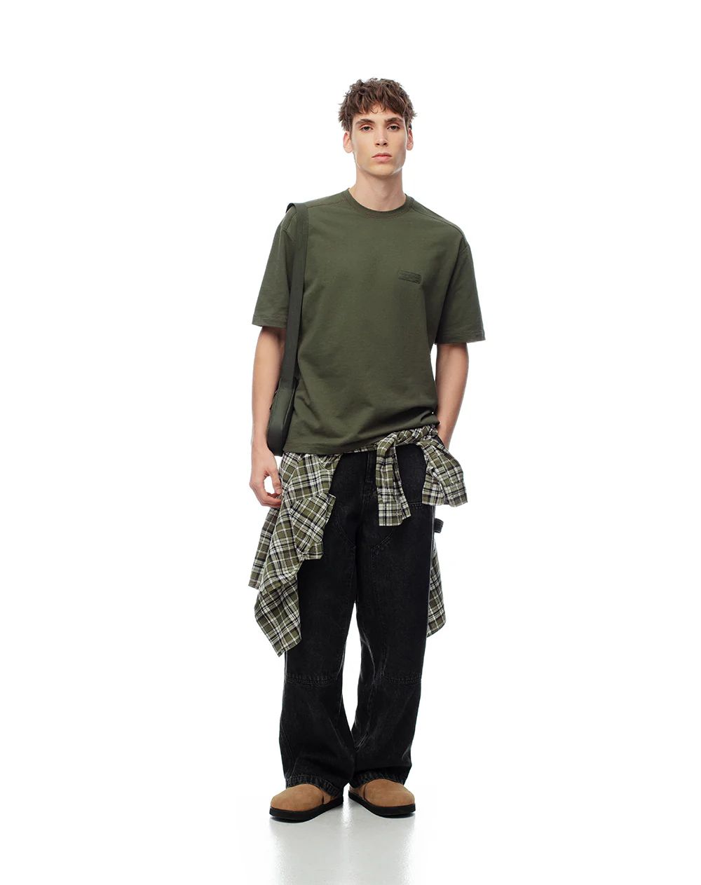 Camiseta regular algodón verde hombre - Image 4